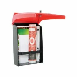 Kunststoff Briefkasten Posta Schwarz / Rot -Türschilder aus Edelstahl Geschäft kunststoff briefkasten posta schwarz rot5