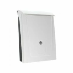 Kunststoff Briefkasten Posta Schwarz / Weiß