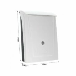 Kunststoff Briefkasten Posta Schwarz / Weiß -Türschilder aus Edelstahl Geschäft kunststoff briefkasten posta schwarz weiss3