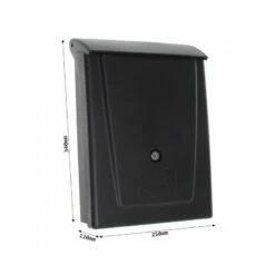 Kunststoff Briefkasten Posta Schwarz -Türschilder aus Edelstahl Geschäft kunststoff briefkasten posta schwarz3