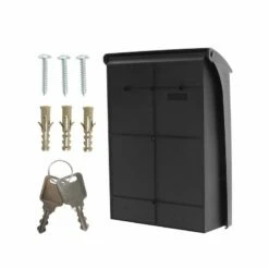 Kunststoff Briefkasten Posta Schwarz -Türschilder aus Edelstahl Geschäft kunststoff briefkasten posta schwarz6