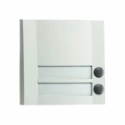 Kunststoff Klingeltaster 2fach Weiss Schwarz