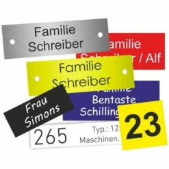 Kunststoffschild 55x12mm