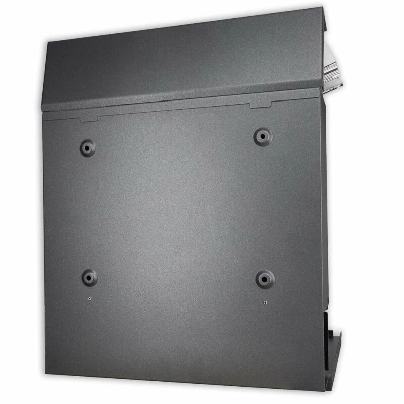 LCD Briefkasten Mit Zeitungsfach Eisenglimmer Feinstruktur DB 703 Mit 3 Makrolonfelder 4 LCD Briefkasten Mit Zeitungsfach Eisenglimmer Feinstruktur DB 703 Mit 3 Makrolonfelder – Bild 4