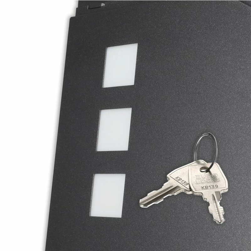 LCD Briefkasten Mit Zeitungsfach Eisenglimmer Feinstruktur DB 703 Mit 3 Makrolonfelder 6 LCD Briefkasten Mit Zeitungsfach Eisenglimmer Feinstruktur DB 703 Mit 3 Makrolonfelder – Bild 6