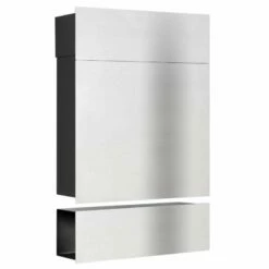 Premium Briefkasten Edelstahl Mit Zeitungsfach
