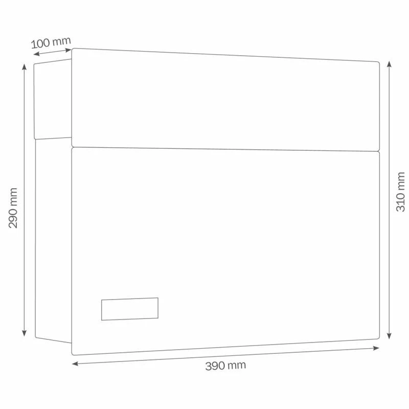 Premium Edelstahl Briefkasten Mit Namensschild 4 Premium Edelstahl Briefkasten Mit Namensschild – Bild 4