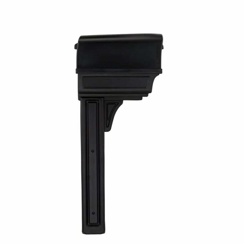 Mailbox Mit Zeitungsfach Und Standfuß Schwarz 8 Mailbox Mit Zeitungsfach Und Standfuß Schwarz – Bild 8