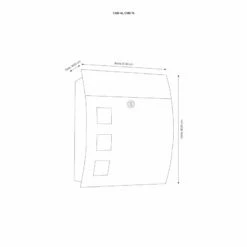 Massiver CMD Edelstahl Briefkasten Gebogen Mit 3 Sichtfenster Aus Opalglas -Türschilder aus Edelstahl Geschäft massiver cmd edelstahl briefkasten gebogen mit 3 sichtfenster aus opalglas4