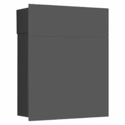 Massiver Edelstahl Briefkasten Postkasten RAL 7016 Anthrazit Grau