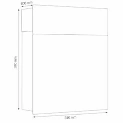 Massiver Edelstahl Briefkasten Postkasten RAL 7016 Anthrazit Grau -Türschilder aus Edelstahl Geschäft massiver edelstahl briefkasten postkasten ral 7016 anthrazit grau4