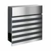 MASSIVER Edelstahl Briefkasten STRIPE Pulverbeschichtet In RAL 7016