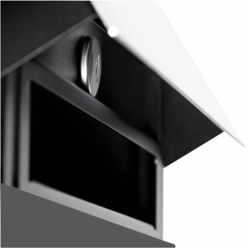 Massiver Edelstahl Briefkasten Wandbriefkasten RAL 7016 Anthrazit Grau 3 Massiver Edelstahl Briefkasten Wandbriefkasten RAL 7016 Anthrazit Grau – Bild 3