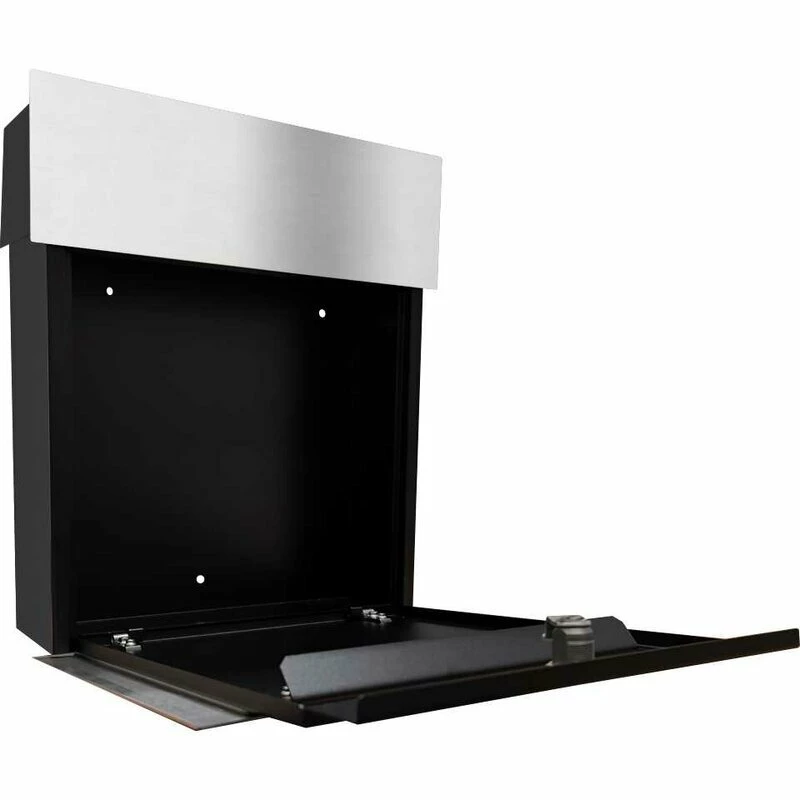 Massiver Edelstahl Briefkasten Wandbriefkasten RAL 7016 Anthrazit Grau 4 Massiver Edelstahl Briefkasten Wandbriefkasten RAL 7016 Anthrazit Grau – Bild 4