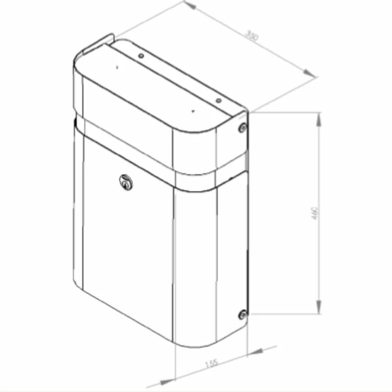 MEFA Briefkasten JUDO 640 Platingrau Struktur RAL 7036 4 MEFA Briefkasten JUDO 640 Platingrau Struktur RAL 7036 – Bild 4