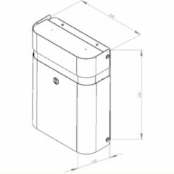 MEFA Briefkasten JUDO 640 Verkehrsweiß Glänzend RAL 9016 -Türschilder aus Edelstahl Geschäft mefa briefkasten judo 640 verkehrsweiss glaenzend ral 90165