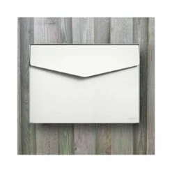 MEFA Briefkasten LETTER 112 Reinweiß Semi Matt RAL 9010 -Türschilder aus Edelstahl Geschäft mefa briefkasten letter 112 reinweiss semi matt ral 90102