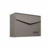 MEFA Briefkasten LETTER 113 Mit Namensschild Beigegrau Semi Matt RAL 7006