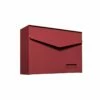 MEFA Briefkasten LETTER 113 Mit Namensschild Oxidrot Semi Matt RAL 3009