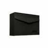MEFA Briefkasten LETTER 113 Mit Namensschild Tiefschwarz Semi Matt RAL 9005