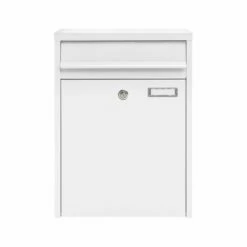 MEFA Briefkasten PIANO 350 Verkehrsweiß Glänzend RAL 9016 -Türschilder aus Edelstahl Geschäft mefa briefkasten piano 350 verkehrsweiss glaenzend ral 90162