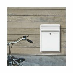 MEFA Briefkasten PIANO 350 Verkehrsweiß Glänzend RAL 9016 -Türschilder aus Edelstahl Geschäft mefa briefkasten piano 350 verkehrsweiss glaenzend ral 90163