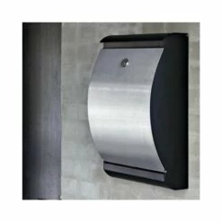 MEFA Briefkasten PUFFIN 300 Tiefschwarz Struktur RAL 9005 Und Edelstahl 4 MEFA Briefkasten PUFFIN 300 Tiefschwarz Struktur RAL 9005 Und Edelstahl -Türschilder aus Edelstahl Geschäft mefa briefkasten puffin 300 tiefschwarz struktur ral 9005 und edelstahl2