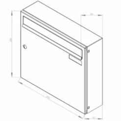 MEFA Briefkasten Pulverbeschichtet Sonate Tiefschwarz RAL 9005 -Türschilder aus Edelstahl Geschäft mefa briefkasten pulverbeschichtet sonate tiefschwarz ral 90053