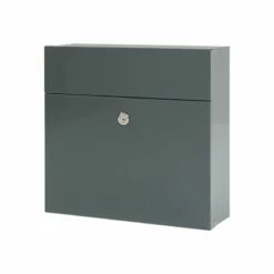 MEFA Briefkasten SERENADE 161 Basaltgrau Semi-Matt RAL 7012 -Türschilder aus Edelstahl Geschäft mefa briefkasten serenade 161 basaltgrau semi matt ral 70122