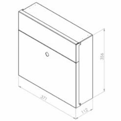MEFA Briefkasten SERENADE 161 Basaltgrau Semi-Matt RAL 7012 -Türschilder aus Edelstahl Geschäft mefa briefkasten serenade 161 basaltgrau semi matt ral 70124