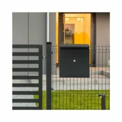 MEFA Briefkasten SERENADE 162 Tiefschwarz Semi Matt RAL 9005 -Türschilder aus Edelstahl Geschäft mefa briefkasten serenade 162 tiefschwarz semi matt ral 90053