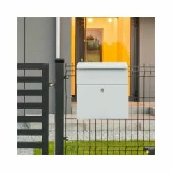 MEFA Briefkasten SERENADE 162 Verkehrsweiß Glänzend RAL 9016 -Türschilder aus Edelstahl Geschäft mefa briefkasten serenade 162 verkehrsweiss glaenzend ral 90163