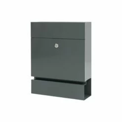 MEFA Briefkasten SERENADE 163 Basaltgrau Semi-Matt RAL 7012 -Türschilder aus Edelstahl Geschäft mefa briefkasten serenade 163 basaltgrau semi matt ral 70122