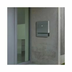 MEFA Briefkasten SERENADE 163 Basaltgrau Semi-Matt RAL 7012 -Türschilder aus Edelstahl Geschäft mefa briefkasten serenade 163 basaltgrau semi matt ral 70124