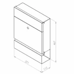 MEFA Briefkasten SERENADE 163 Verkehrsweiß Glänzend RAL 9016 -Türschilder aus Edelstahl Geschäft mefa briefkasten serenade 163 verkehrsweiss glaenzend ral 90165