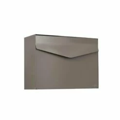 MEFA Edelstahl Briefkasten LETTER 112 Beigegrau Semi Matt RAL 7006