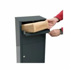 MEFA Paketbriefkasten HAZEL 477 Anthrazitgrau Glänzend RAL 7016 -Türschilder aus Edelstahl Geschäft mefa paketbriefkasten hazel 477 anthrazitgrau glaenzend ral 70163