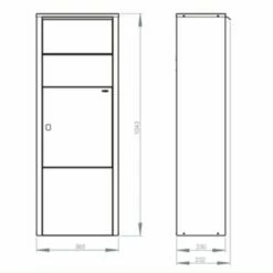 MEFA Paketbriefkasten HAZEL 477 Tiefschwarz Struktur RAL 9005 13 MEFA Paketbriefkasten HAZEL 477 Tiefschwarz Struktur RAL 9005 -Türschilder aus Edelstahl Geschäft mefa paketbriefkasten hazel 477 tiefschwarz struktur ral 90057