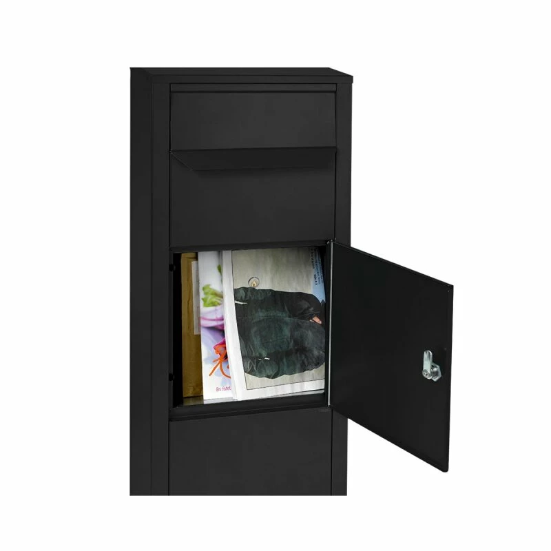 MEFA Paketbriefkasten ROWAN 471 Tiefschwarz Struktur RAL 9005 2 MEFA Paketbriefkasten ROWAN 471 Tiefschwarz Struktur RAL 9005 – Bild 2