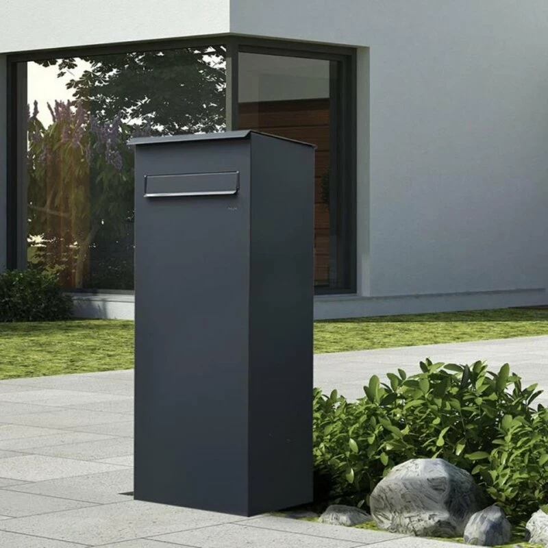 MEFA Paketkasten Oak 481 Anthrazitgrau RAL 7016 Großer Renz Paketbriefkasten 4 MEFA Paketkasten Oak 481 Anthrazitgrau RAL 7016 Großer Renz Paketbriefkasten – Bild 4