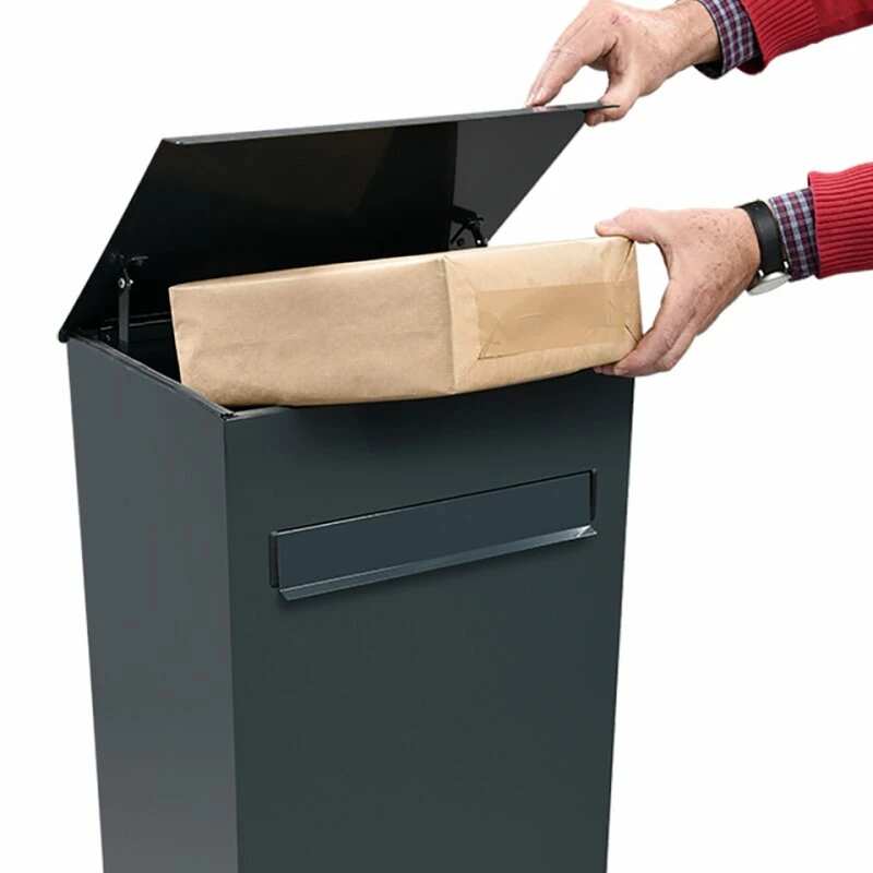 MEFA Paketkasten Oak 481 Anthrazitgrau RAL 7016 Großer Renz Paketbriefkasten 6 MEFA Paketkasten Oak 481 Anthrazitgrau RAL 7016 Großer Renz Paketbriefkasten – Bild 6