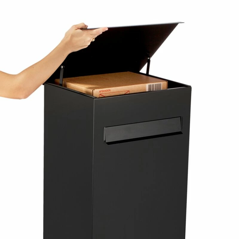 MEFA Paketkasten Oak 481 Tiefschwarz RAL 9005 Großer Renz Paketbriefkasten 2 MEFA Paketkasten Oak 481 Tiefschwarz RAL 9005 Großer Renz Paketbriefkasten – Bild 2