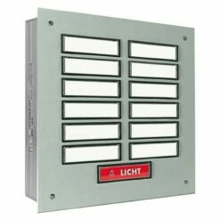 Mehrfamilienklingel 12 Wohneinheiten + Lichttaster Inklusive UP-Kasten