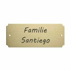 Messingschild Gebürstet 100x40mm Mit Ausgekehlten Ecken -Türschilder aus Edelstahl Geschäft messingschild gebuerstet 100x40mm mit ausgekehlten ecken2