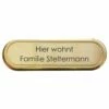 Messingschild Lackiert 145x45mm Mit Beschriftung