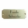 Messingschild Türschild Mit Hohlkehle 105x42mm