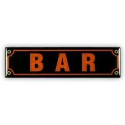 Mini-Straßenschild B A R