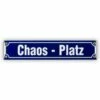 Mini-Straßenschild Chaos - Platz
