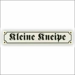 Mini-Straßenschild Kleine Kneipe