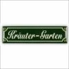 Mini-Straßenschild Kräuter-Garten